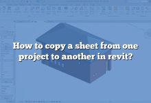 How to copy a sheet from one project to another in revit?