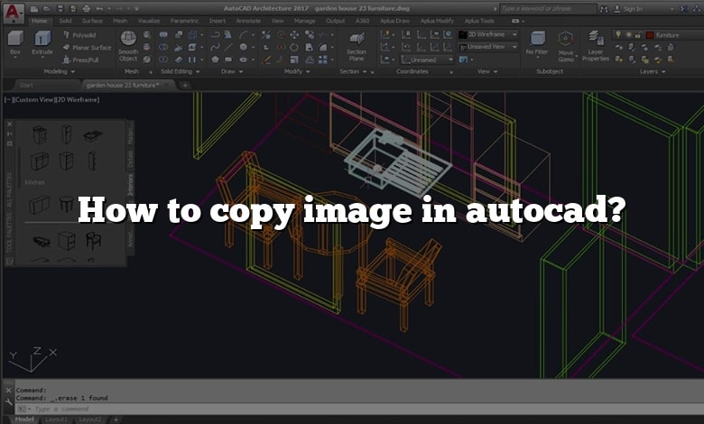 How to copy image in autocad?