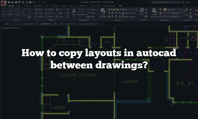 How to copy layouts in autocad between drawings?