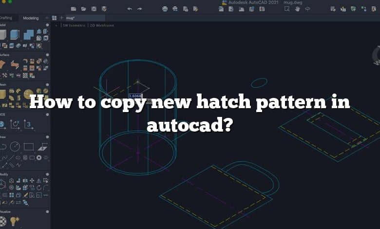 How to copy new hatch pattern in autocad?