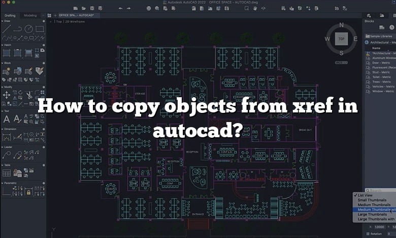How to copy objects from xref in autocad?