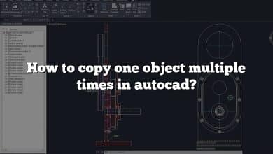 How to copy one object multiple times in autocad?