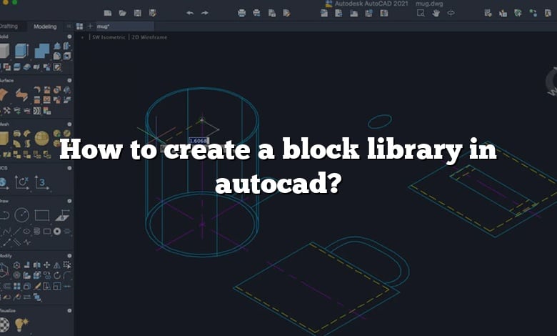 How to create a block library in autocad?