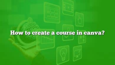 How to create a course in canva?