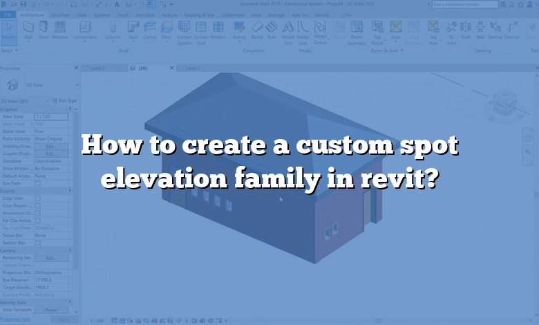 How to create a custom spot elevation family in revit?