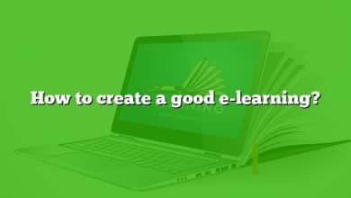 How to create a good e-learning?