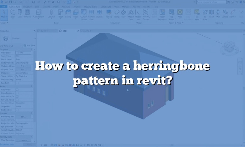 How to create a herringbone pattern in revit?