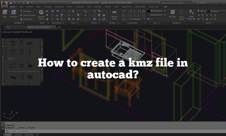 How to create a kmz file in autocad?