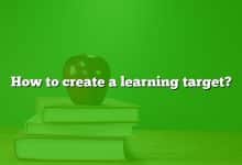 How to create a learning target?