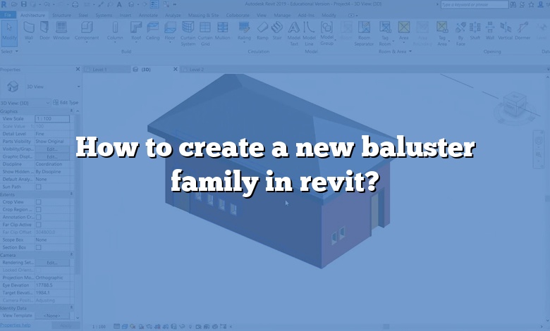 How to create a new baluster family in revit?