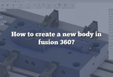 How to create a new body in fusion 360?