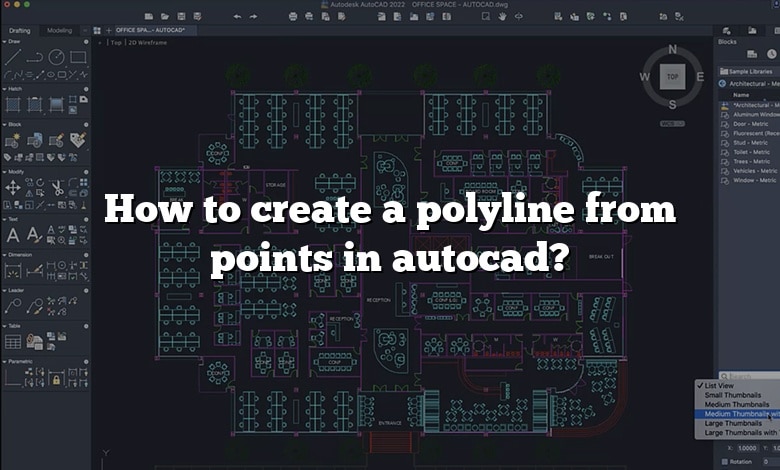 How to create a polyline from points in autocad?