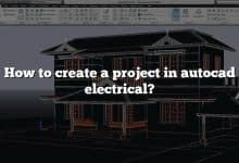 How to create a project in autocad electrical?