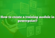 How to create a training module in powerpoint?