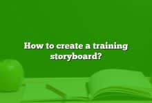 How to create a training storyboard?