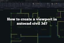 How to create a viewport in autocad civil 3d?