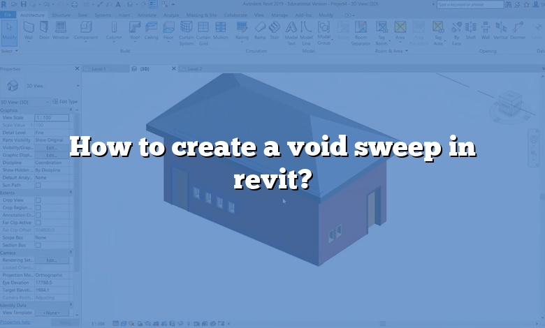How to create a void sweep in revit?