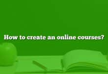 How to create an online courses?