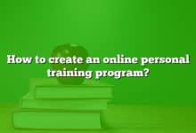 How to create an online personal training program?