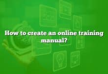How to create an online training manual?