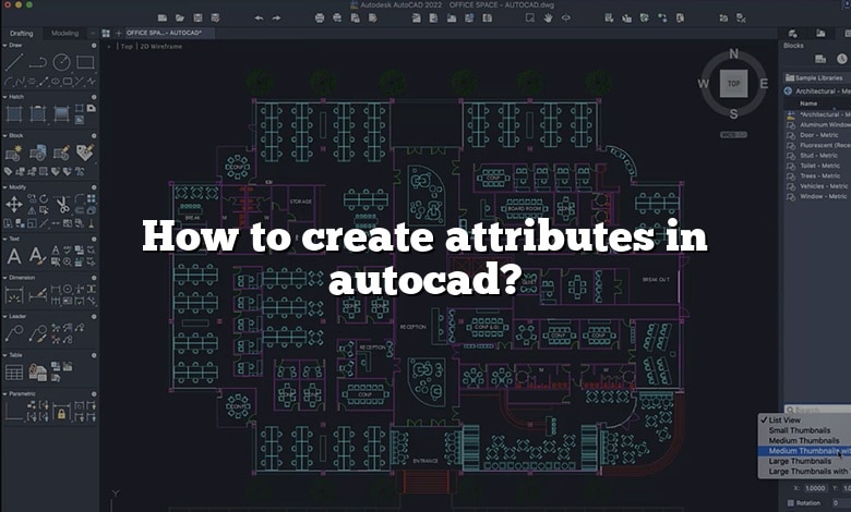 How to create attributes in autocad?