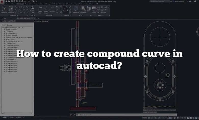 How to create compound curve in autocad?