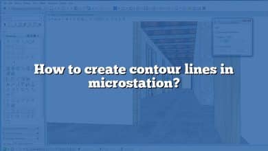 How to create contour lines in microstation?