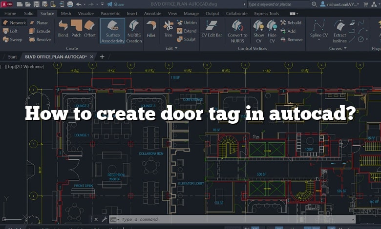 How to create door tag in autocad?