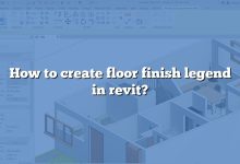 How to create floor finish legend in revit?