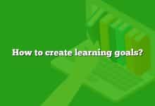 How to create learning goals?
