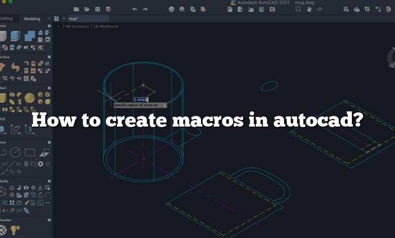 How to create macros in autocad?