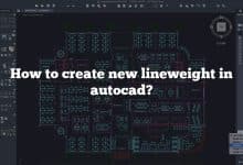 How to create new lineweight in autocad?