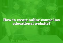 How to create online course lms educational website?