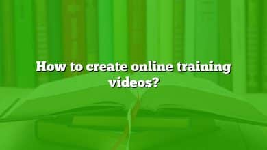 How to create online training videos?