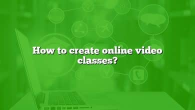 How to create online video classes?