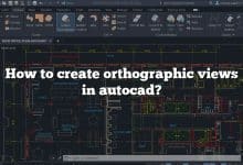 How to create orthographic views in autocad?