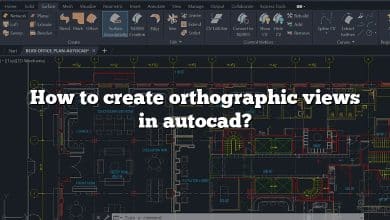 How to create orthographic views in autocad?