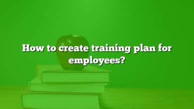 How to create training plan for employees?