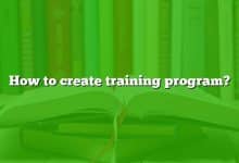 How to create training program?