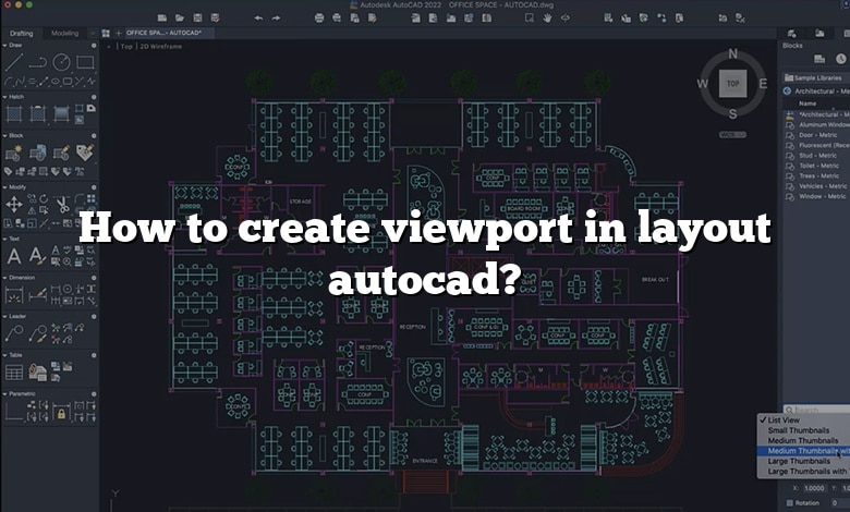 How to create viewport in layout autocad?