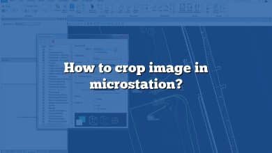 How to crop image in microstation?