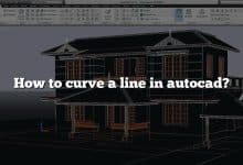 How to curve a line in autocad?