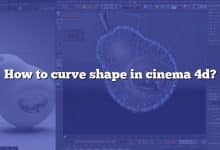 How to curve shape in cinema 4d?
