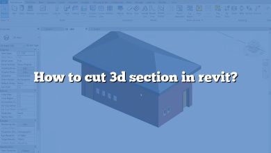 How to cut 3d section in revit?