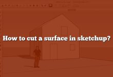 How to cut a surface in sketchup?