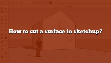 How to cut a surface in sketchup?