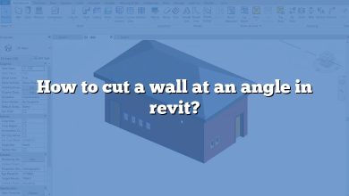 How to cut a wall at an angle in revit?