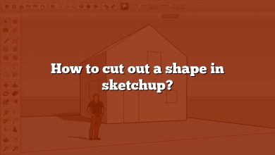 How to cut out a shape in sketchup?