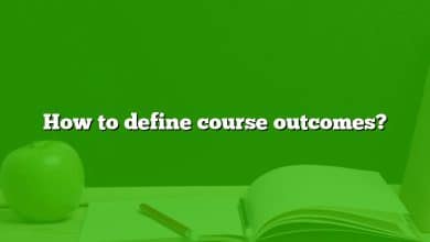 How to define course outcomes?