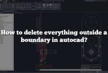 How to delete everything outside a boundary in autocad?